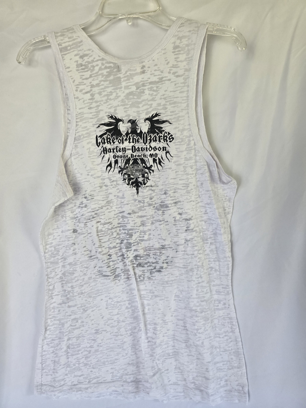 Harley-Davidson White Graphic Tank Top - Picture 2 of 4